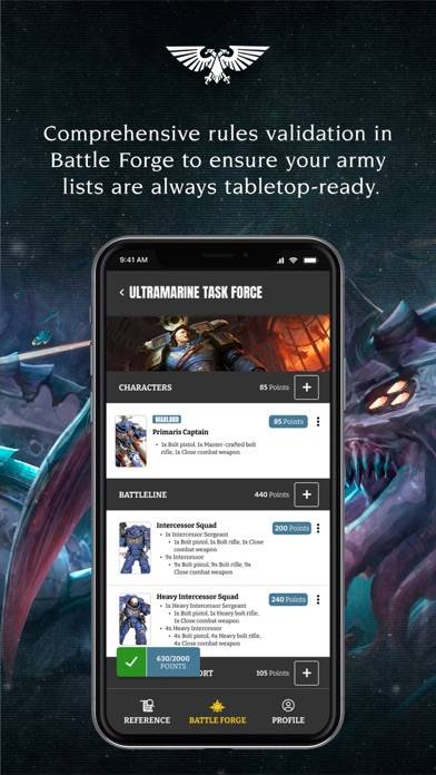 Warhammer 40,000: The App App skärmdump #5