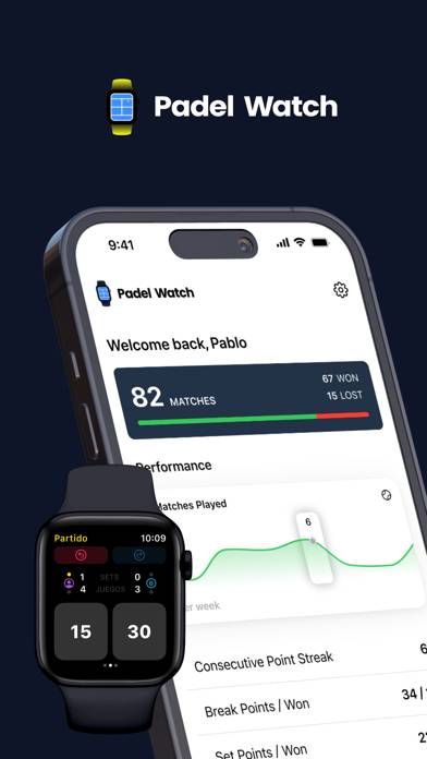 Padel Watch: Padel Scorekeeper Schermata dell'app #1