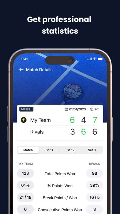 Padel Watch: Padel Scorekeeper Schermata dell'app #5