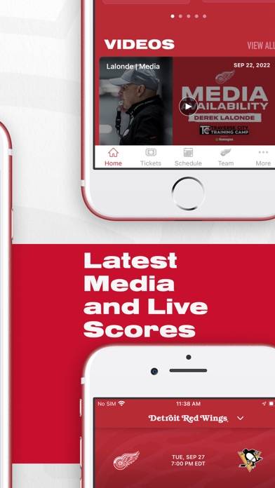 Detroit Red Wings App screenshot