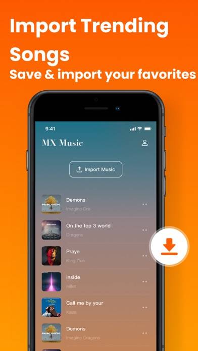 Offline Music Player: MX Music Captura de pantalla de la aplicación #3