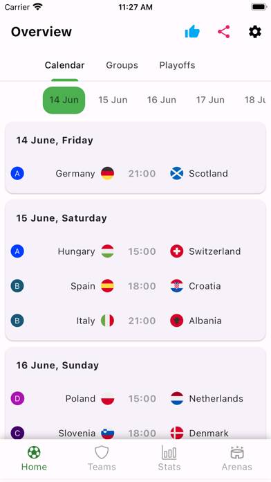 Euro Cup 2024 App skärmdump #1