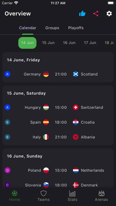 Euro Cup 2024 App skärmdump #4