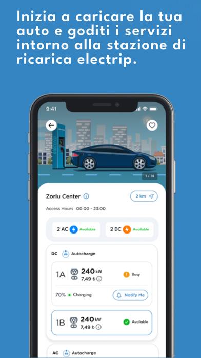 Electrip-EV Charging Stations Schermata dell'app
