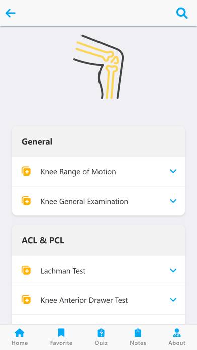 Orthopedic Examination Captura de pantalla de la aplicación #3