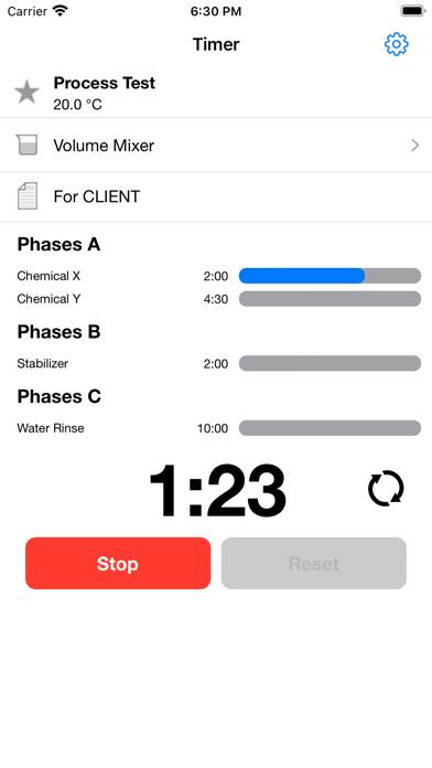 Phase Timer Pro Captura de pantalla de la aplicación