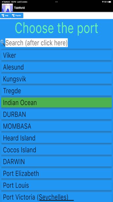 TideWorld App-Screenshot