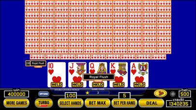 Hundred Play Draw Poker game screenshot