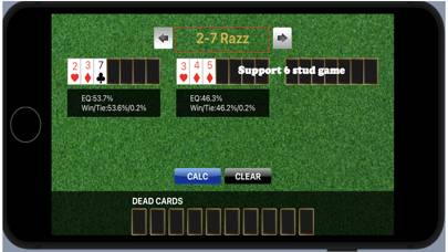 Stud game odds calculator App screenshot #1