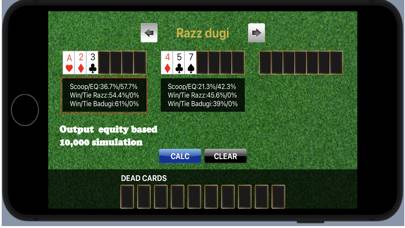 Stud game odds calculator App screenshot #2