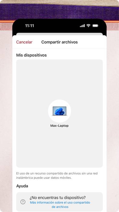 Conexión a Windows Captura de pantalla de la aplicación