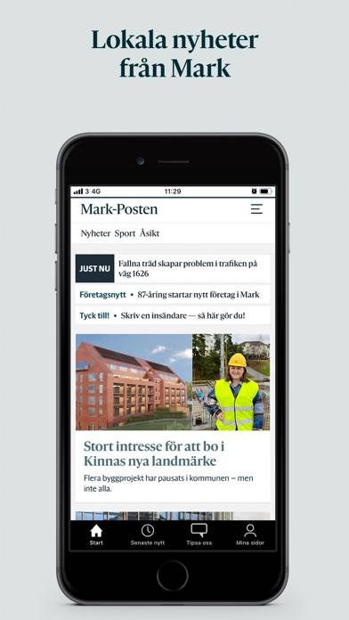Mark-Posten App skärmdump #1