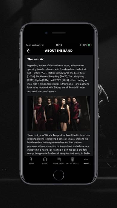 Within Temptation App skärmdump #5