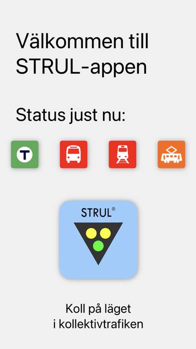 STRUL – SL trafik & störningar App skärmdump