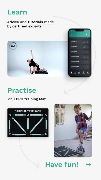 FPRO: Fußballtraining zuhause App-Screenshot