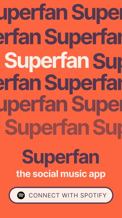 Superfan, the social music app App screenshot #1