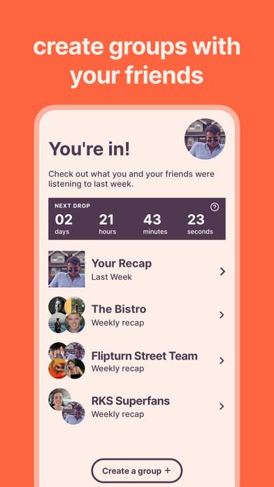 Superfan, the social music app App screenshot