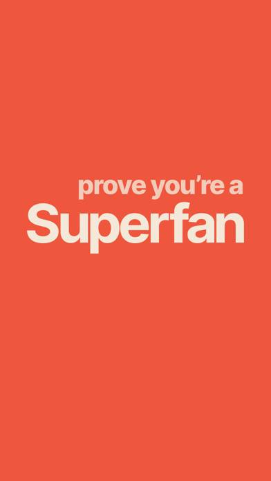 Superfan, the social music app App screenshot