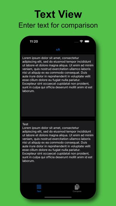 Compare 2 Text Schermata dell'app #1