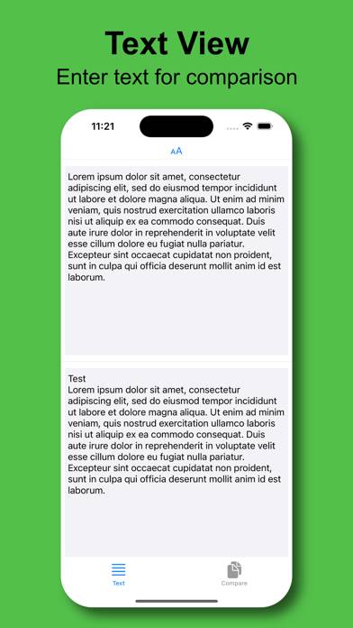 Compare 2 Text Schermata dell'app #6
