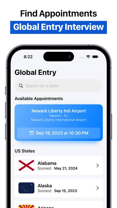 Global Entry Appointment App screenshot #1