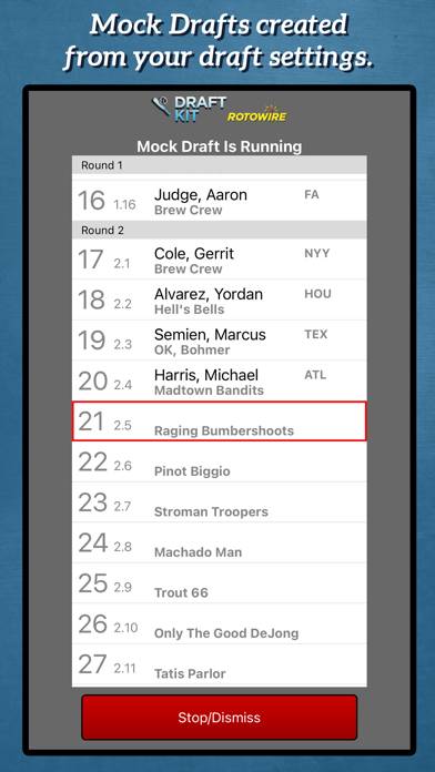 Fantasy Baseball Draft Kit '23 App screenshot #2