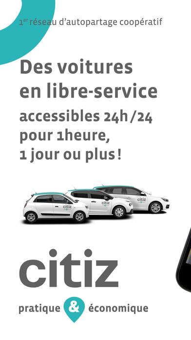 L'autopartage Citiz App screenshot #1