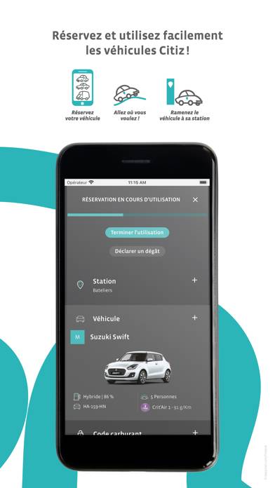 L'autopartage Citiz App screenshot #3