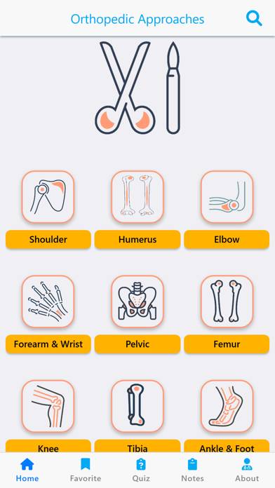 Orthopedic Surgery Approaches Schermata dell'app #1