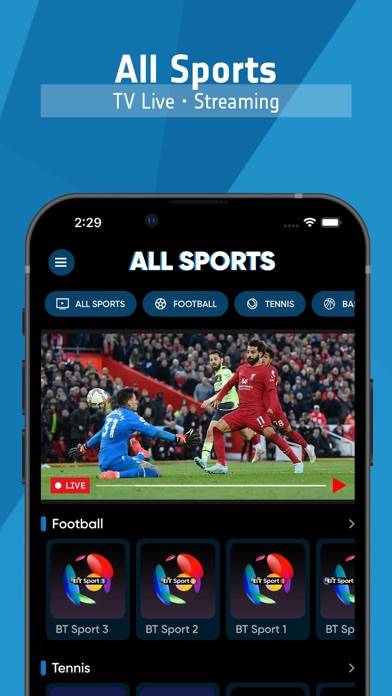All Sports TV - Live Streaming skärmdump