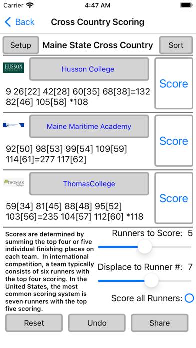 Track and Cross Country App screenshot