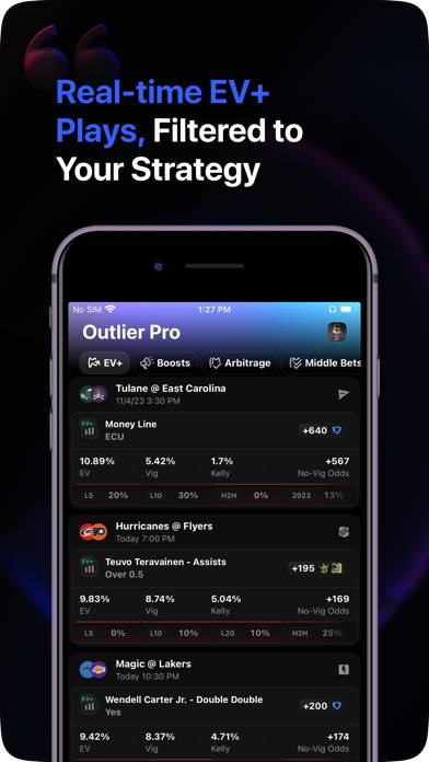 Outlier: Smart Sports Betting App screenshot