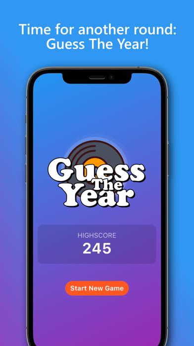 Song Quiz: Guess The Year App screenshot #1
