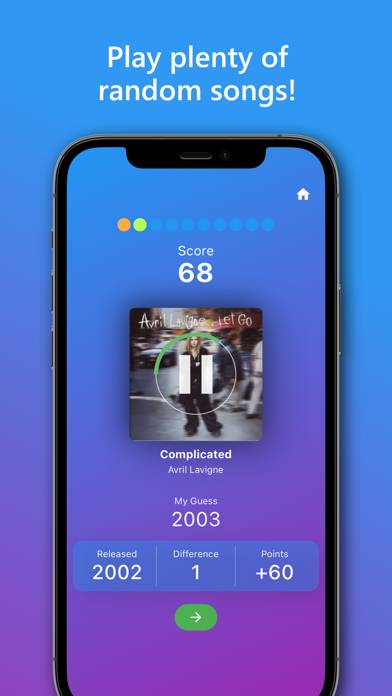 Song Quiz: Guess The Year App skärmdump #2