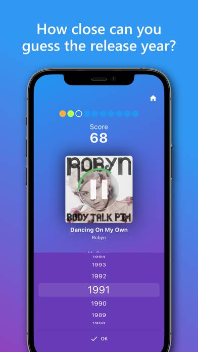 Song Quiz: Guess The Year App skärmdump #3