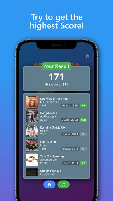 Song Quiz: Guess The Year Captura de pantalla de la aplicación #4