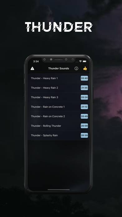 Thunder Sounds For Sleeping App screenshot #1