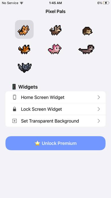 Pixel Pals Widget Pet Game App-Screenshot #1