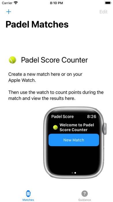Padel Score Counter Schermata dell'app #2