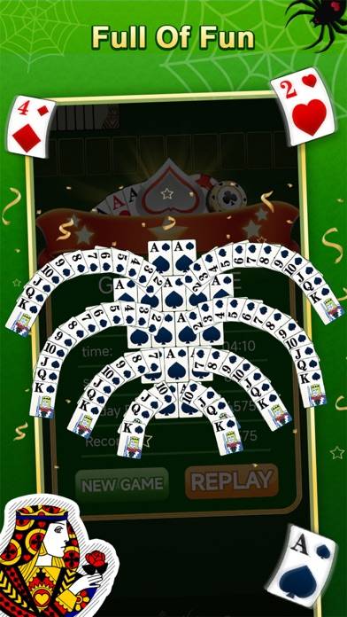 Spider Solitaire capture d'écran du jeu