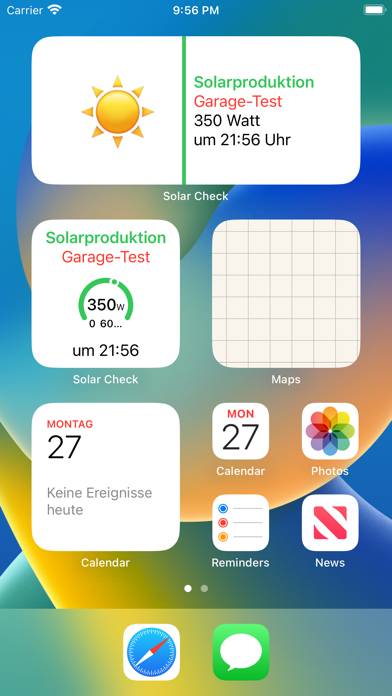 Solar Check App-Screenshot