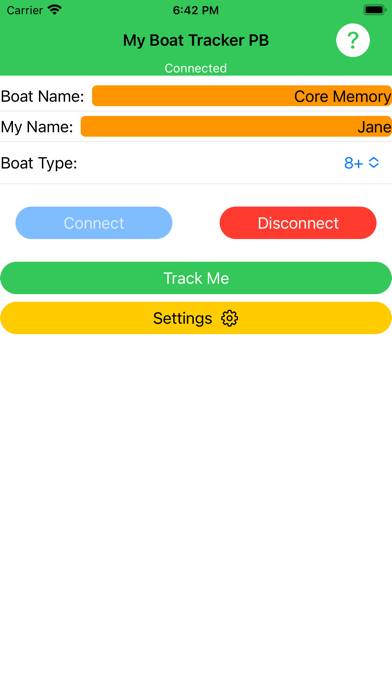 My Boat Tracker Plus App screenshot