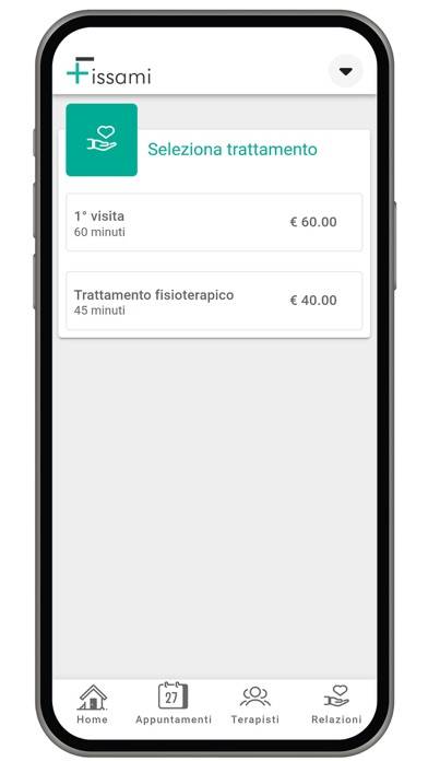 Fissami Schermata dell'app