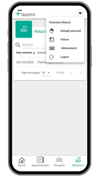 Fissami Schermata dell'app