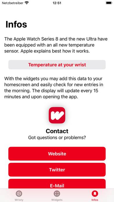 Wristy App screenshot