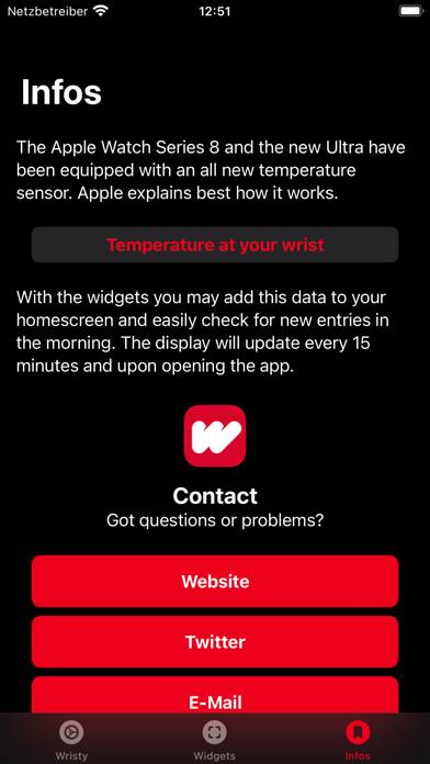 Wristy App screenshot