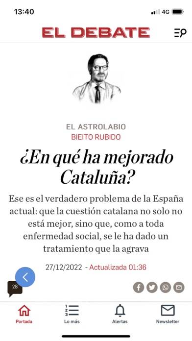 El Debate Captura de pantalla de la aplicación