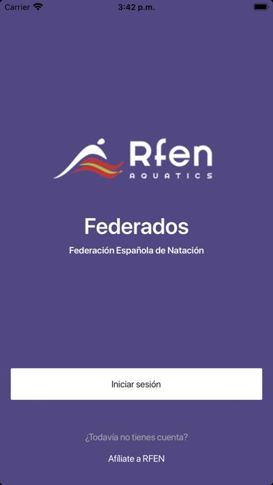 Federados RFEN Captura de pantalla de la aplicación #2