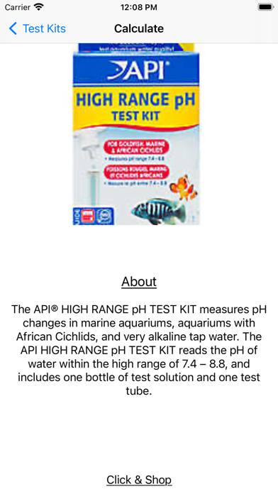 Aqua Finder Captura de pantalla de la aplicación