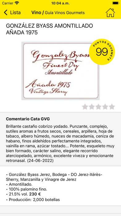 Guía Vinos Gourmets 2023 App screenshot #3